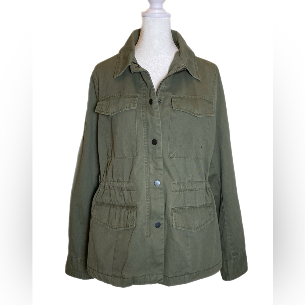 a.n.a. A New Approach Women’s Green Stone Utility Jacket Size L